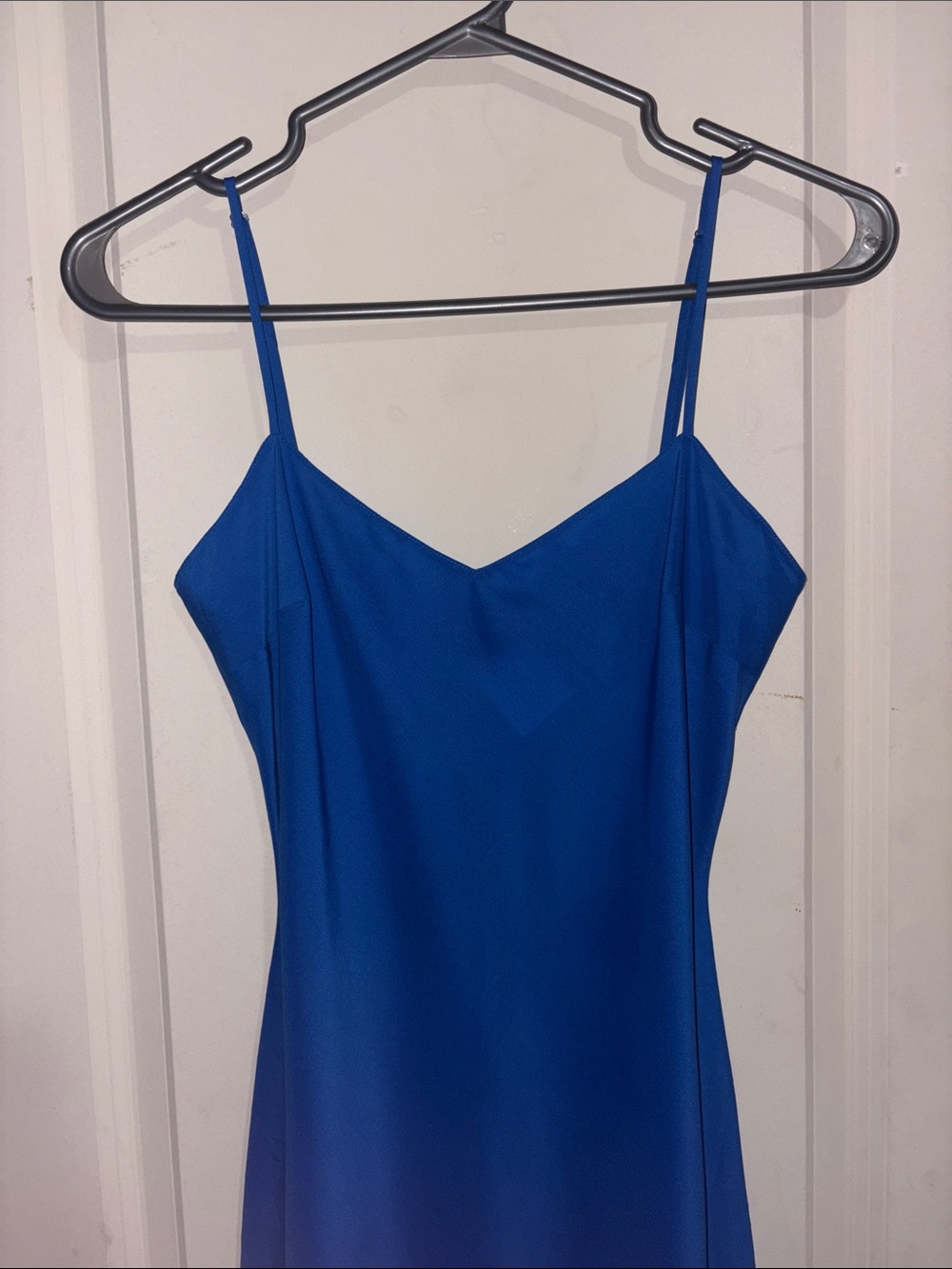 Betsey Johnson Royal Blue Silk Lined Ruffle Dress